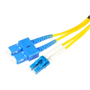 PATCHCORD ŚWIATŁOWODOWY SM SC/UPC-LC/UPC DUPLEX 1m