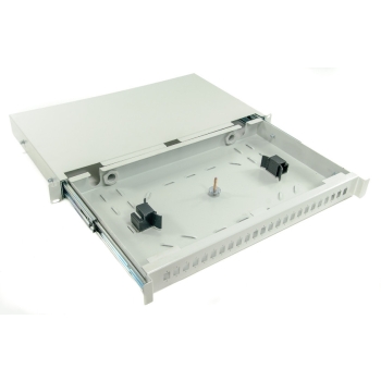 PRZEŁĄCZNICA ŚWIATŁOWODOWA 1U 19 Cali 24x SC SIMPLEX SZARA WYSUWANA