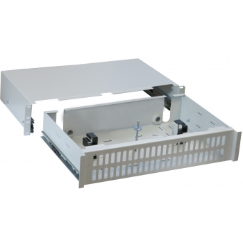 PRZEŁĄCZNICA ŚWIATŁOWODOWA 2U 19 Cali 48x SC DUPLEX SZARA WYSUWANA