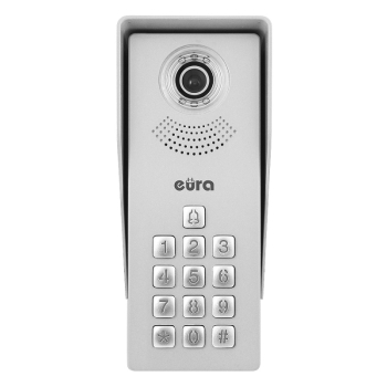 ZESTAW WIDEODOMOFON ''EURA'' VDA-12A3 ''TYTAN'' CZARNY I BRAMKA IP ''EURA'' VDA-99A3